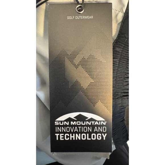 NWT Sun Mountain 2XL Monsoon Waterproof Golf Rain Jacket Black Lightweight - Picture 16 of 16